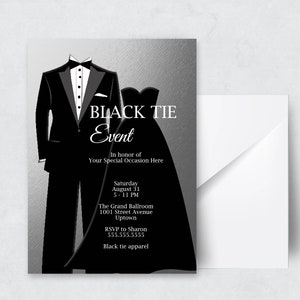 Formal Dress Invite Etsy