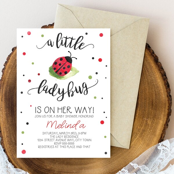 Ladybug Baby Shower - Etsy