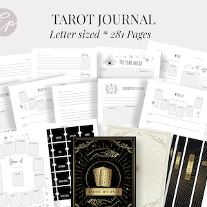Ultimate Daily Tarot Journal, Printable Tarot Study Binder, Celestial, Learn Tarot, INSTANT DOWNLOAD pdf