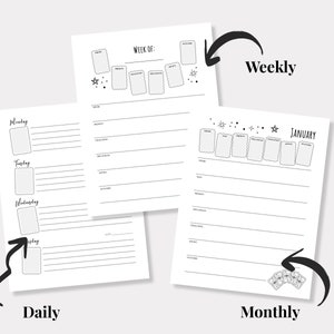 Tarot Journal Printable Daily Monthly Yearly DIY Tarot - Etsy