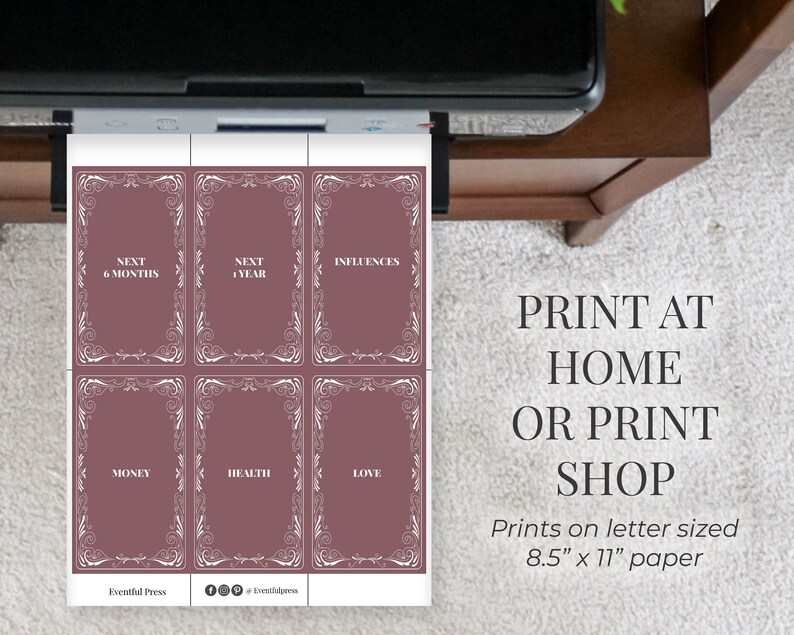 Printable Tarot Card Prompt Cards Create Your Own Tarot - Etsy