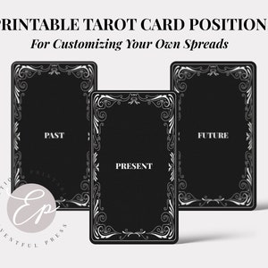Dark Design Printable Tarot Card Template Blank Tarot Card