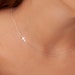 Sideways Cross Necklace, Dainty Gold Cross Necklace, Cross Necklace, Cross Choker Necklace, Horizontal Small Cross Pendant, Gift for Her 