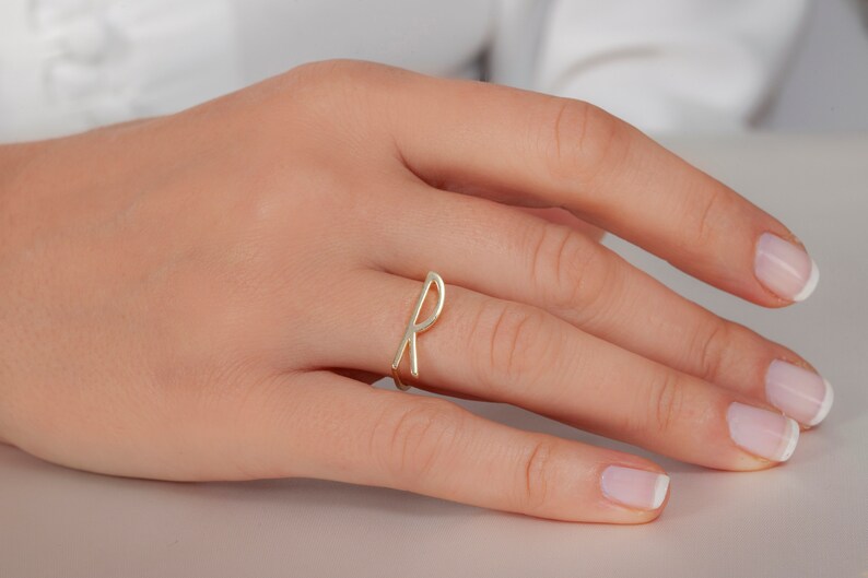 Handmade Women Ring Unique Gold Plated Ring Dainty Symbol Ring Minimalist Rose Gold Ring Delicate Sign Ring Elegant Ring Gift for Her