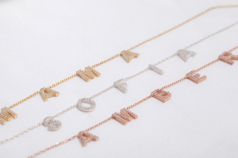 Tiny Letter Necklace Baby Name Necklace Top Selling Items Perfect Gift for Her Mama Letter Necklace Mothers Day Gift
