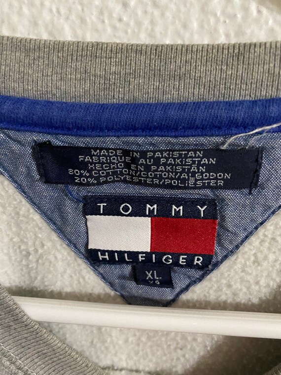 Vintage Tommy Hilfiger Pull Over  Gray Sweater 19… - image 3