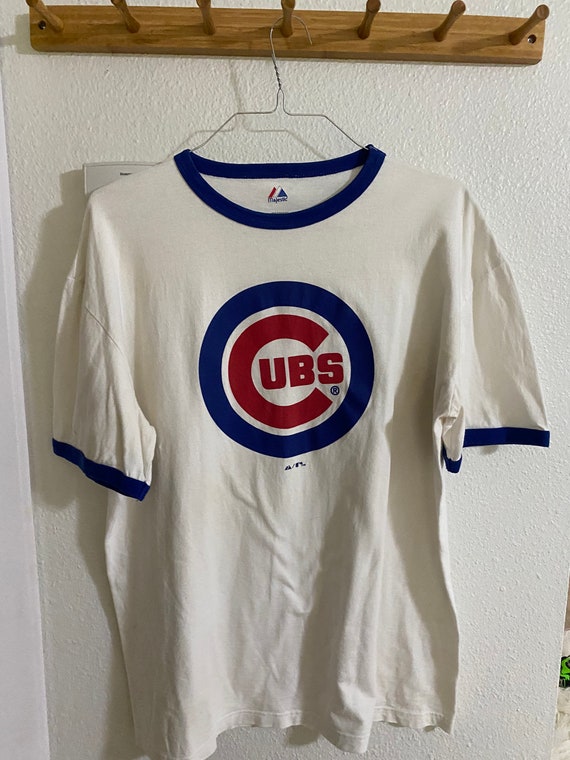 Vintage Chicago Cubs Shirt Majestic Baseball Graphic … - Gem