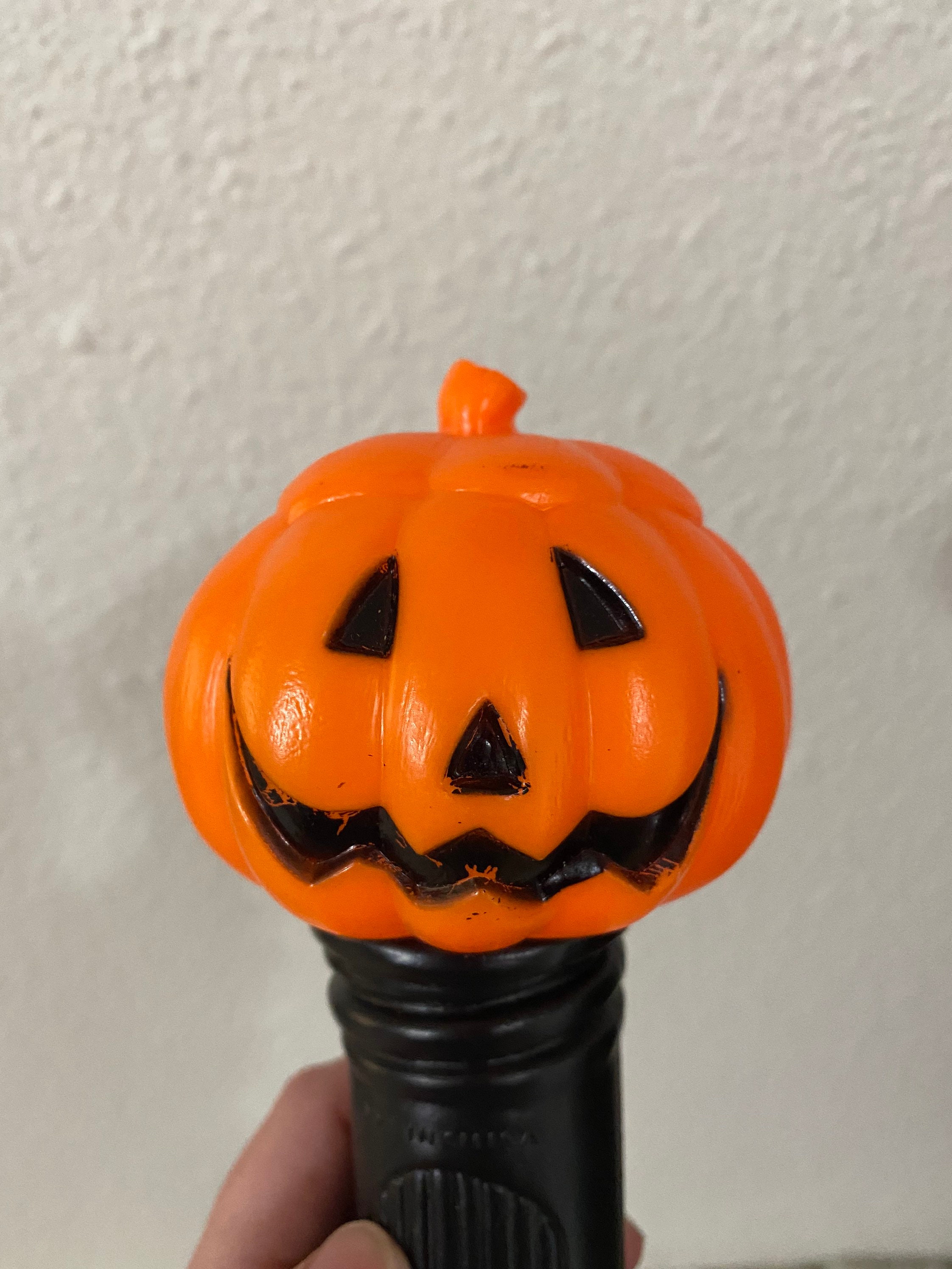 Vintage Jack O Lantern Blow Mold Flash Light Pumpkin Trick or Treat ...