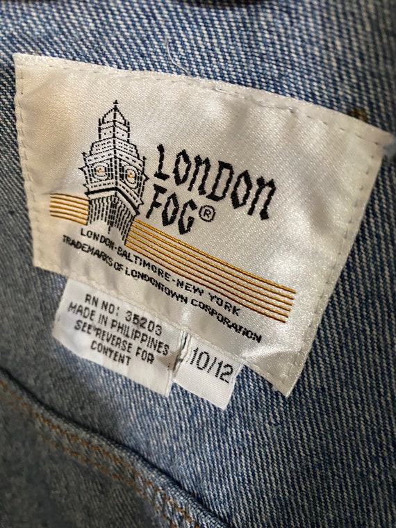 Vintage Blue Jean Kids Jacket London Fog Denim Co… - image 7