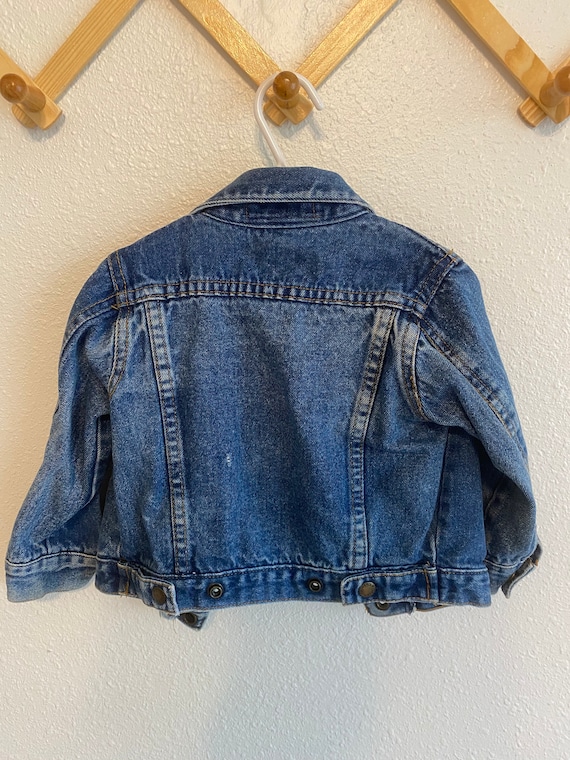 Vintage Denim Jacket Toddler Jean Coat Street Wea… - image 5