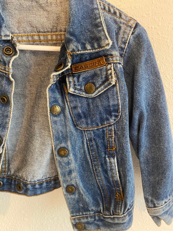 Vintage Denim Jacket Toddler Jean Coat Street Wea… - image 2