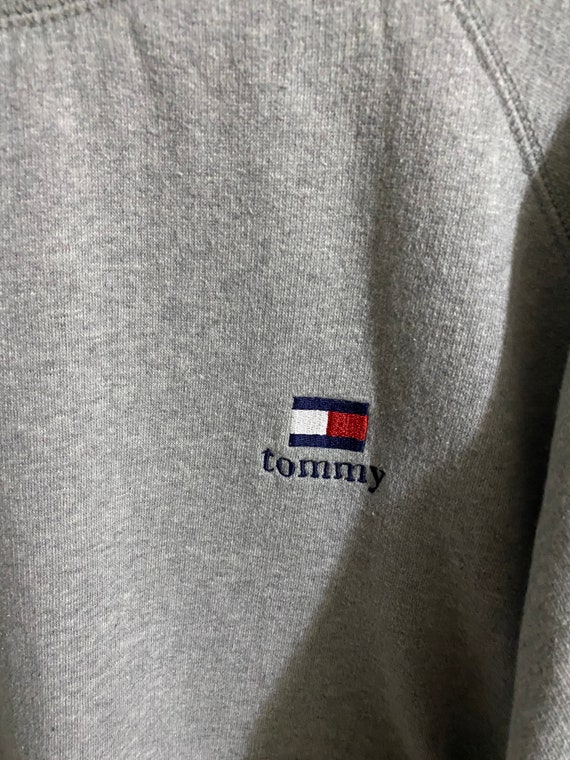 Vintage Tommy Hilfiger Pull Over  Gray Sweater 19… - image 2