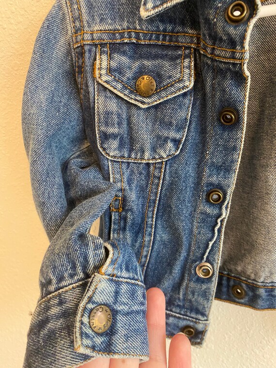 Vintage Denim Jacket Toddler Jean Coat Street Wea… - image 3