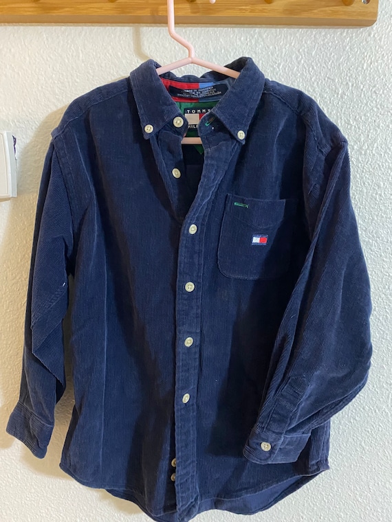 Vintage Tommy Hilfiger Suede Kids Corduroy Jacket 