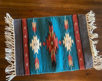 Red Table Mat Fringe Table Placemat 10x20 Cotton Table Mat Southwest Decor Red Table Mat Fringe Table Placemat 10x20 Cotton Table Mat Southwest Decor