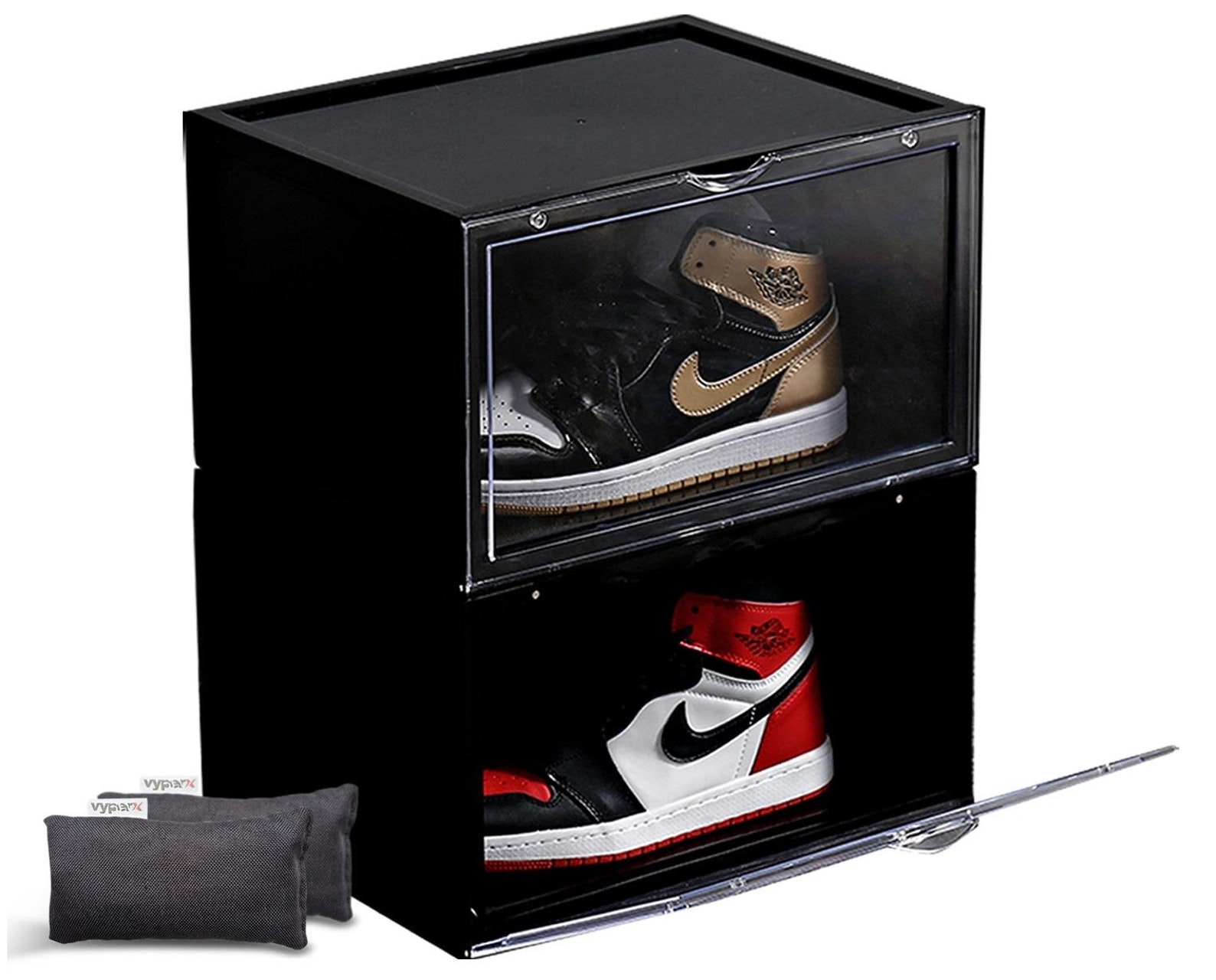 Drop Front Shoe Box 2Pack Shoe Storage Box Etsy