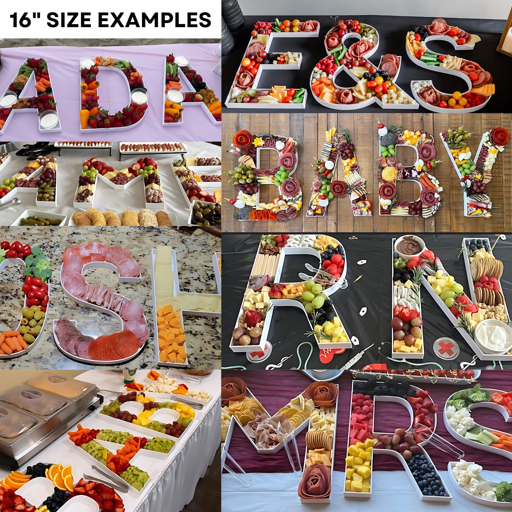 Letter Shaped Charcuterie Board
