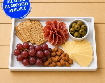 Wyoming Charcuterie Display Tray Serving Plate Washable Reusable