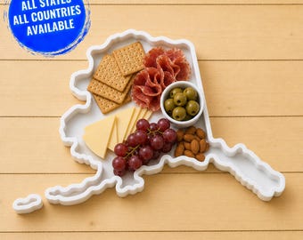 Alaska Charcuterie Display Tray Serving Plate Washable Reusable