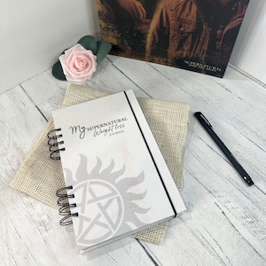 Supernatural, Supernatural weight loss journal,Wellness journal, Winchester brothers, sam, dean, Weight loss tracker, diet tracker, planner