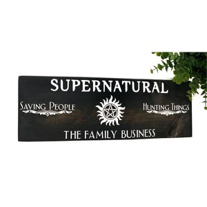 Supernatural wood sign, Sam Winchester, Dean Winchester, home decor,  birthday gift, Supernatural show,  Winchester brothers, fandom