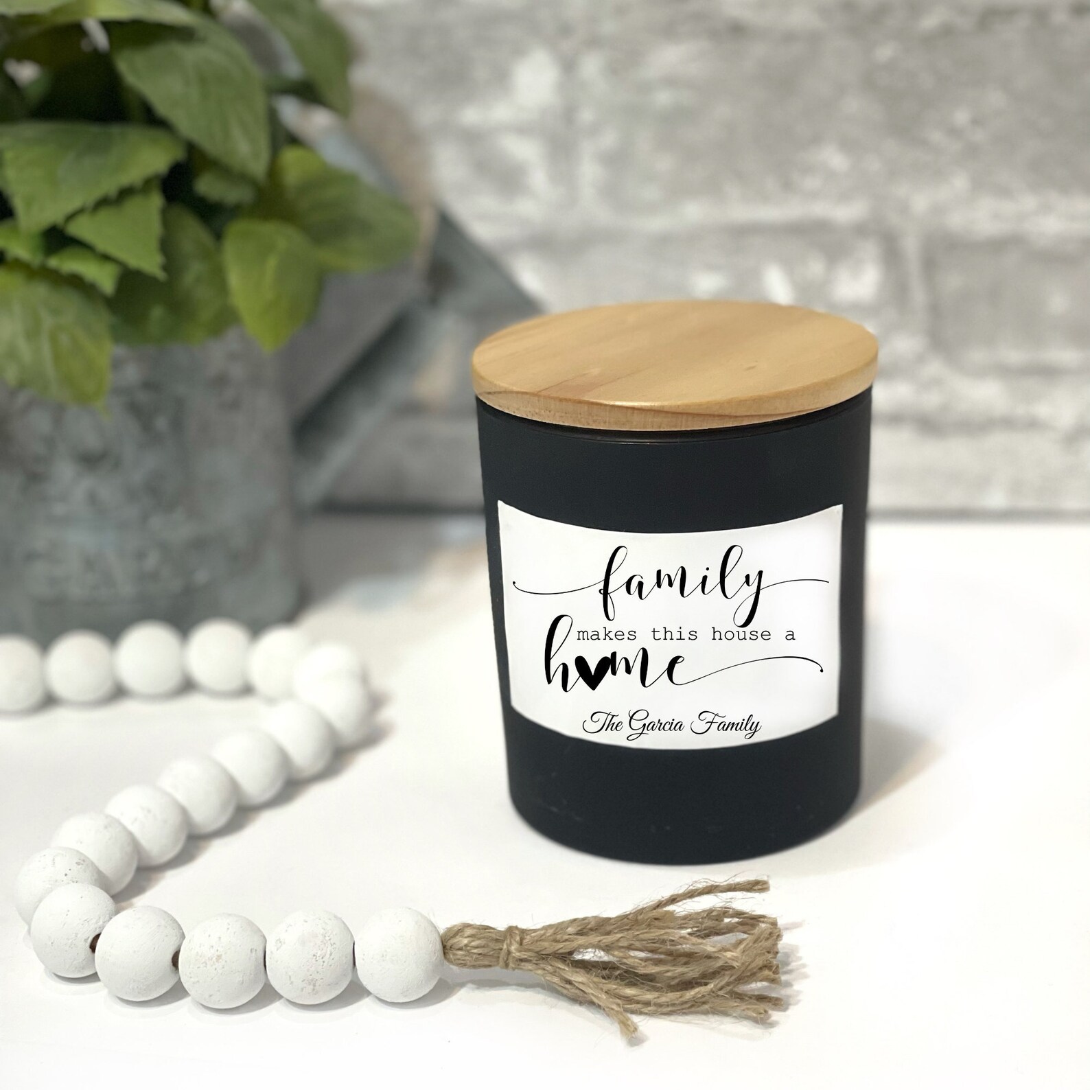 Family candle Family gift Housewarming gift Personalized Etsy