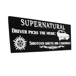 Supernatural, Supernatural decor, Housewarming, Custom sign, birthday gift, Supernatural wood sign, Winchester brothers, home decor