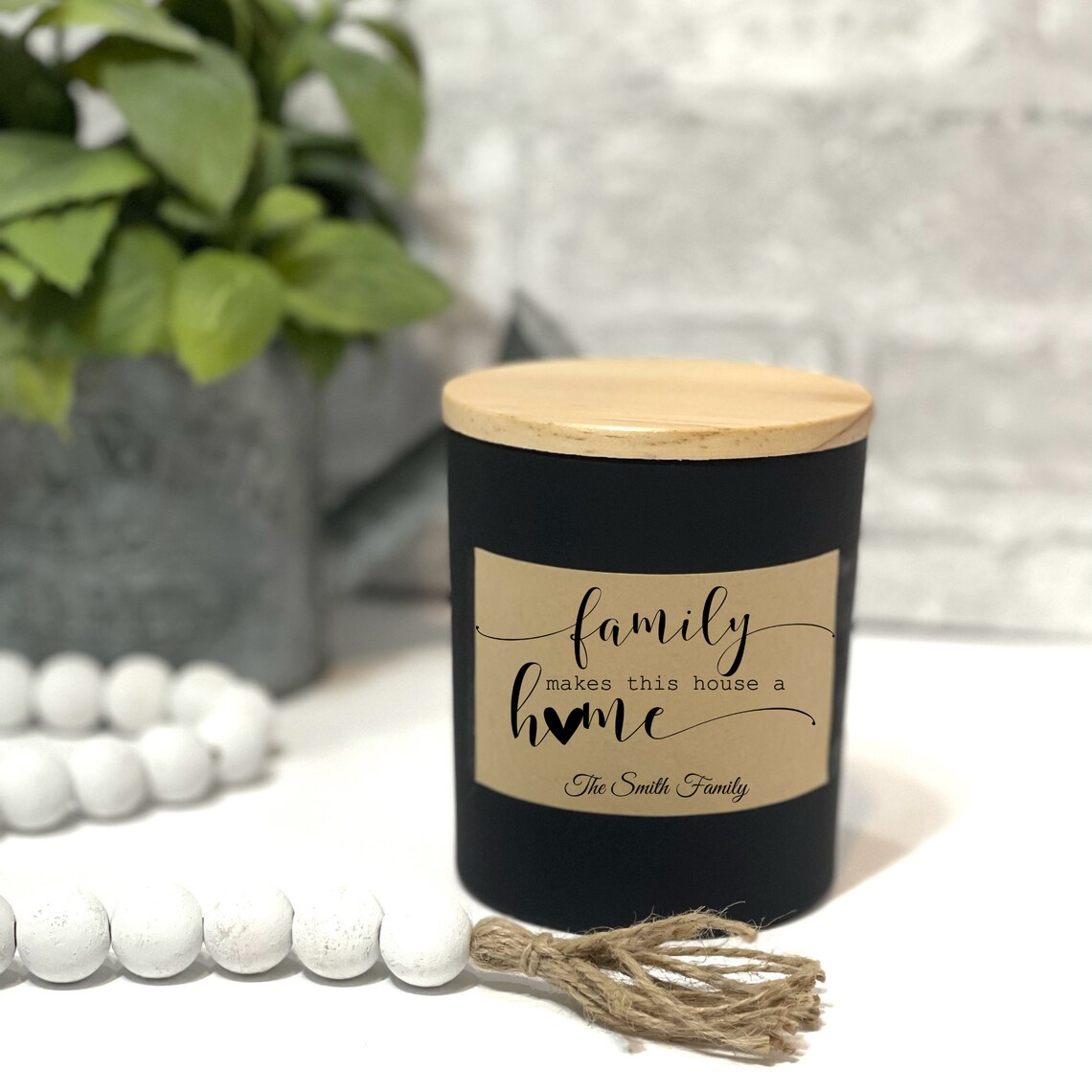 Family candle Family gift Housewarming gift Personalized Etsy