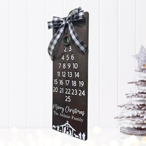 Rustic Christmas Decor, Christmas countdown wood sign, Christmas decor, Advent calendar, Farmhouse Christmas countdown sign, Days until