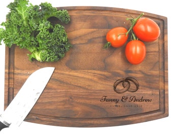 Personalized Cutting Board, Engraved Cutting Board, Retirement Gift, Anniversary Gift, Engagement Gift, Couples Gift, Wedding Gift 1016