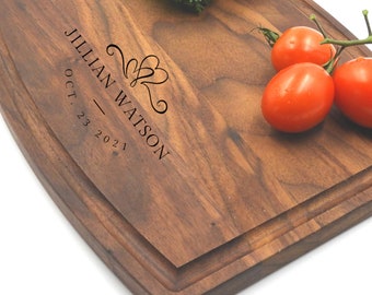 Personalized Cutting Board, Engraved Cutting Board, Birthday Gift, Anniversary Gift, Engagement Gift, Couples Gift, 1009