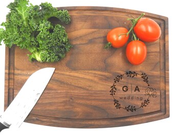 Personalized Cutting Board, Engraved Cutting Board, Wedding Gift, Anniversary Gift, Engagement Gift, Couples Gift, Wood Cutting Board 1003