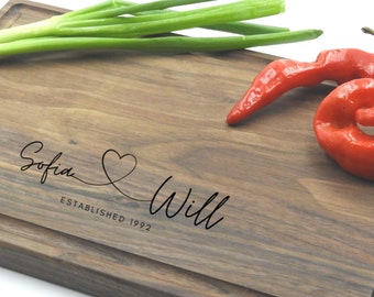 Personalized Cutting Board, Engraved Cutting Board, Retirement Gift, Anniversary Gift, Engagement Gift, Couples Gift, Wedding Gift 10011