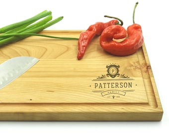 Personalized Cutting Board, Engraved Cutting Board, Retirement Gift, Anniversary Gift, Engagement Gift, Couples Gift, 1004