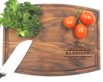 Personalized Cutting Board, Engraved Cutting Board, Retirement Gift, Anniversary Gift, Engagement Gift, Couples Gift, 1007