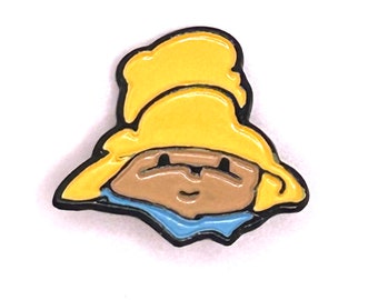 Vintage Realistic JHB Button Paddington Bear Head with Hat Goofies button from the 1990s