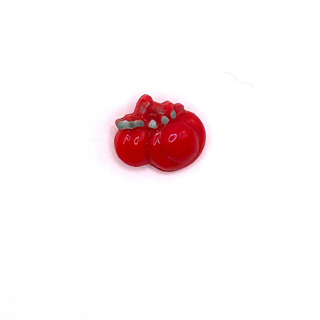 Vintage Realistic Button GLASS Tomatoes Goofies From Etsy