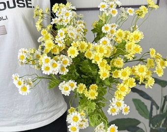 Künstlicher Kamillen-Gänseblümchen Strauß, Blumengesteck (45 cm), künstliche Gänseblümchen