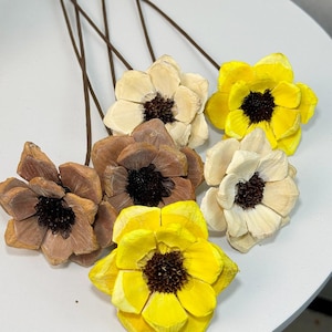 handmade wood flower stems , artificial flower ,dry flower for vase, dried flower art， floral arrangement ,home decor,weeding flower decor