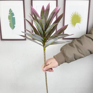 faux Cordyline stems，24“ artificial bamboo branches，vase filler，garden plant decor，home  decor，wedding arch /background decor，DIY floral
