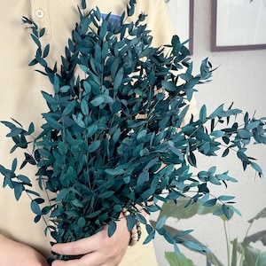 Preserved blue parvifolia eucalyptus bunch,dried flower home decoration,weeding  floral arrangement,dry flowers for vase filler，home decor