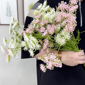 pink/white artificial flower，realstic fake flower，artificial plant for vase filling，flower arrangement，home decor，wedding plant decor