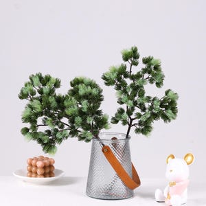 Realistic Artificial Pine Branches, Artificial Green plants,faux flower for vase，pot filler，outsid egarden decor，Home Decor，Christmas decor