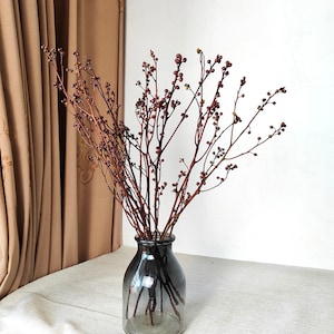 Natürlicher Zweigstrauß, getrocknete Blumen, Trockenblumenarrangement, Vasenfüllung, ländliche Dekoration, Hochzeit, Boho-Heimdekoration