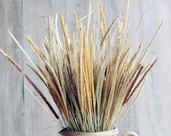 100 sticks dried grass branches，natural grass bunch，dried grass for vase filling，dried flowers arrangement，home decor，wedding grass decor