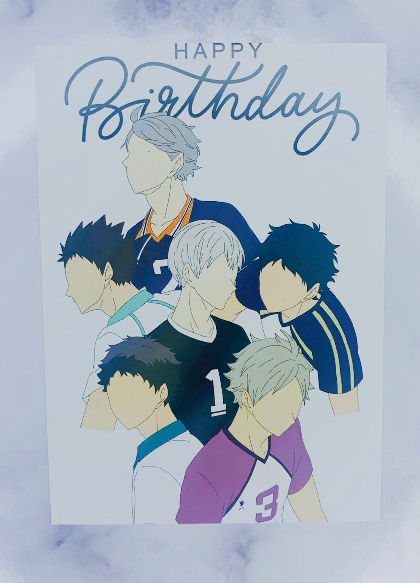 HAIKYUU Birthday Cards Etsy