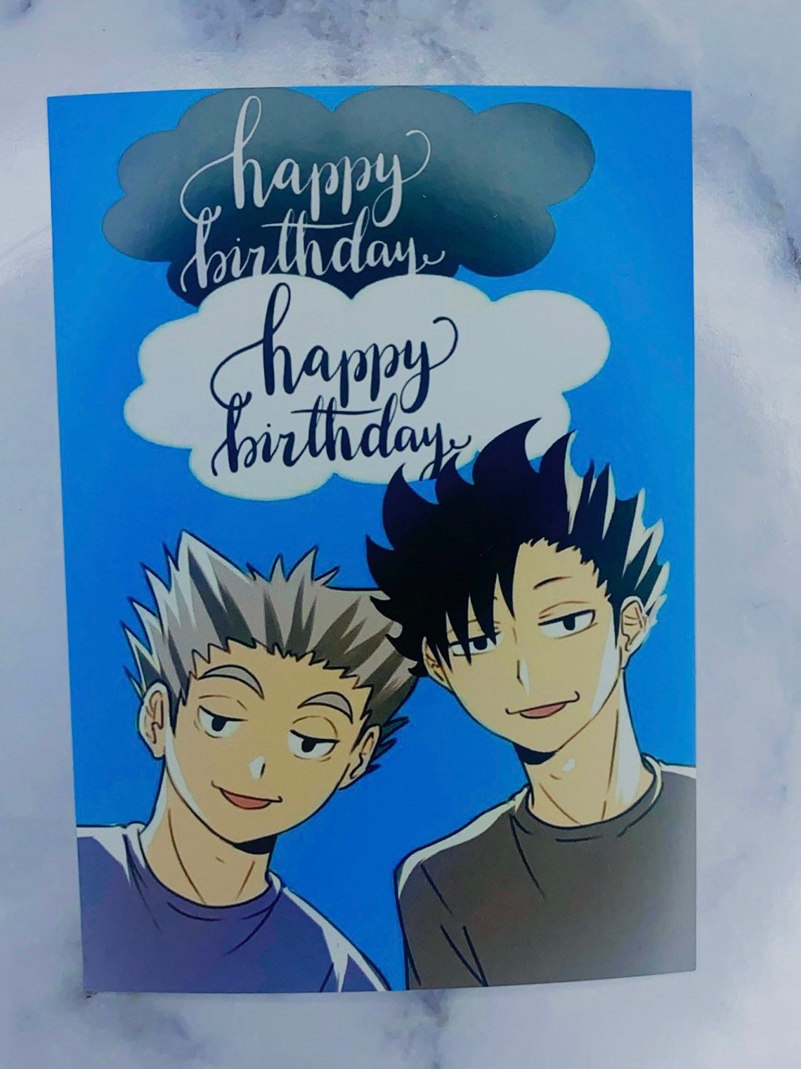HAIKYUU Birthday Card Etsy
