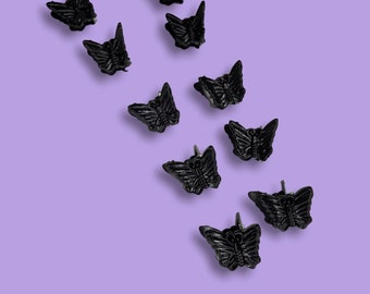 Mini Black Butterfly Goth Hair Claw Clips, Goth Hair Accessories, Alt Girl, Y2K, Punk, Emo, Gothic or Alternative Style Hair Clips for woman