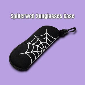 Spiderweb Goth Sunglasses Case