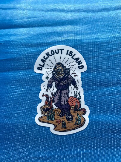 Deep Sea Diver Waterproof Sticker W/ Vintage Diver and Octopus ...